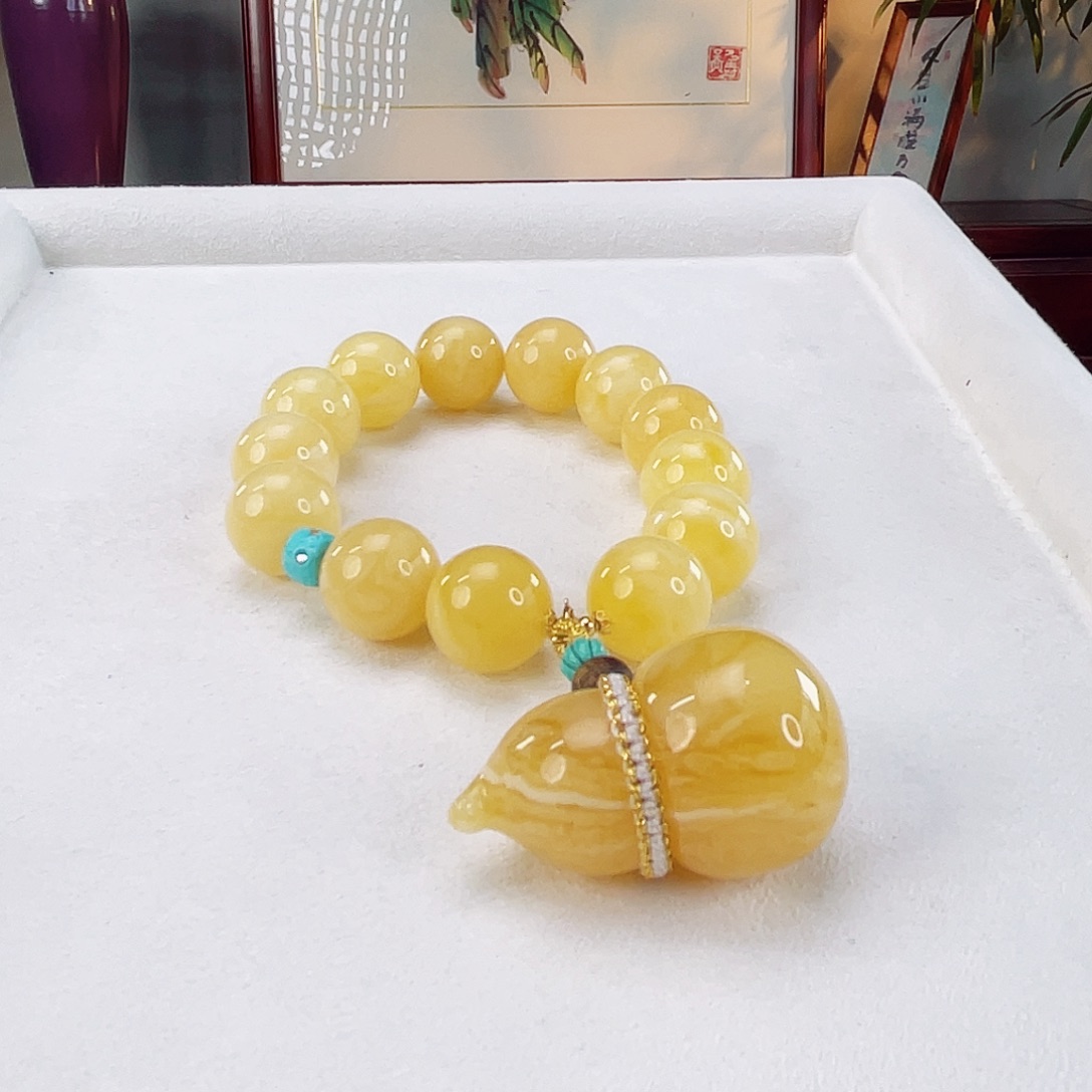 蜜蜡手链未镶嵌蜜蜡14.8