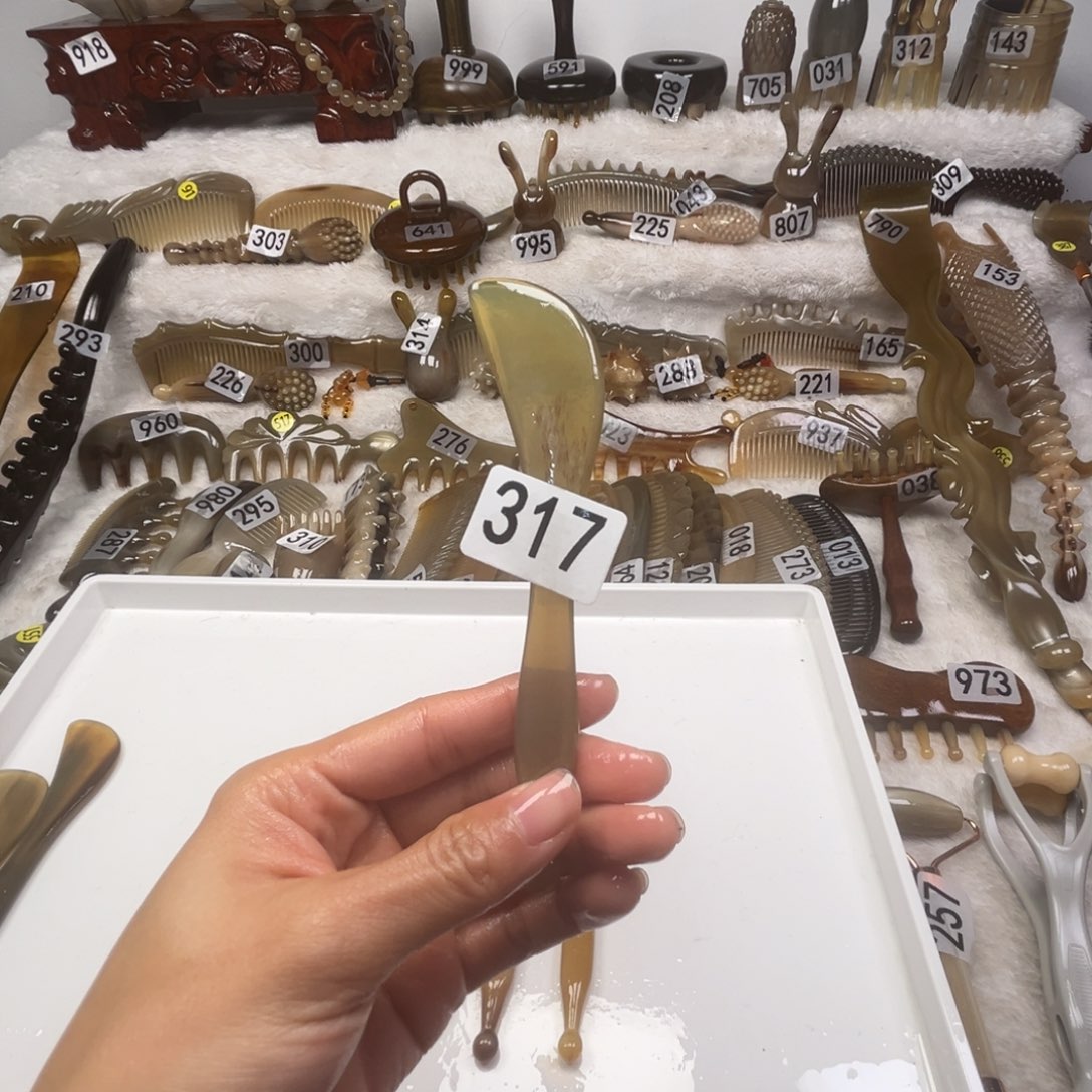 鱼***水牛角牛角梳牛角福利款