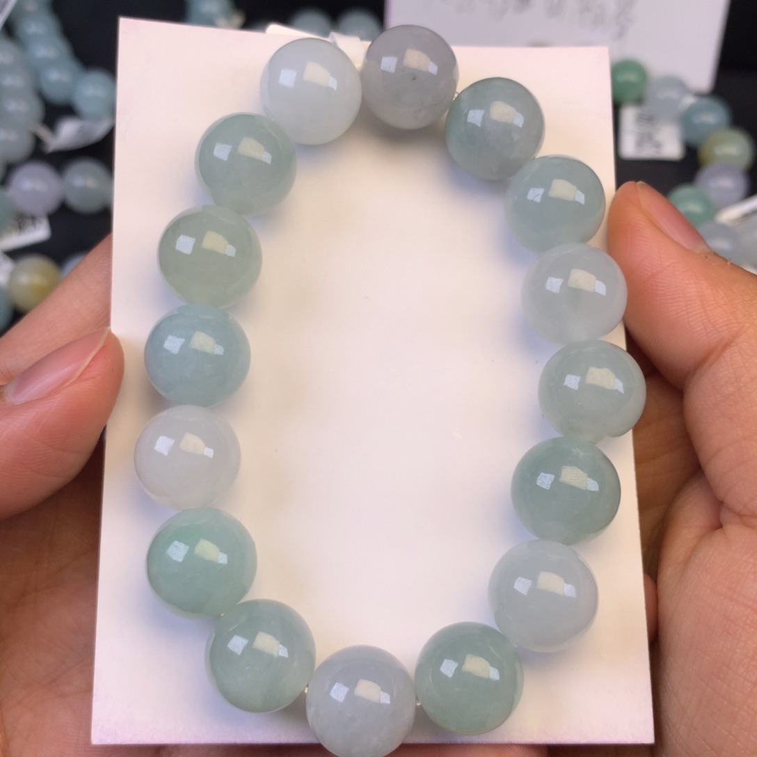 翡翠颈饰未镶嵌天然缅甸翡翠