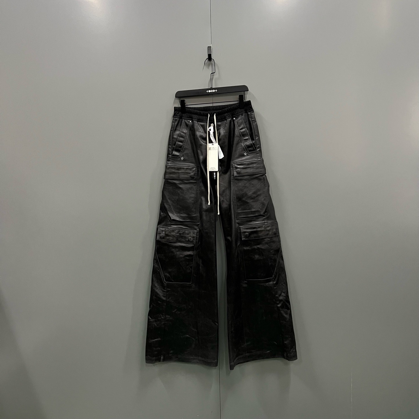 95新 RICKOWENS jp905 017936 RO 黑色阔腿裤 46码