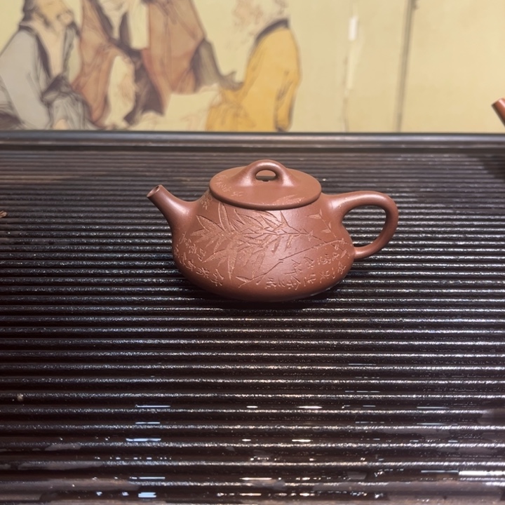 紫砂茶壶平盖石瓢