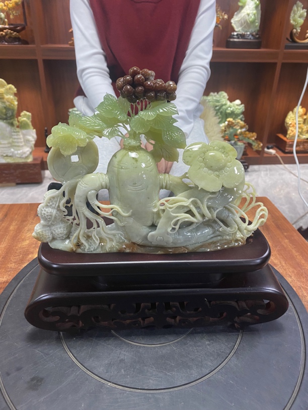 摆件新中式玄关山水摆件办公室摆件