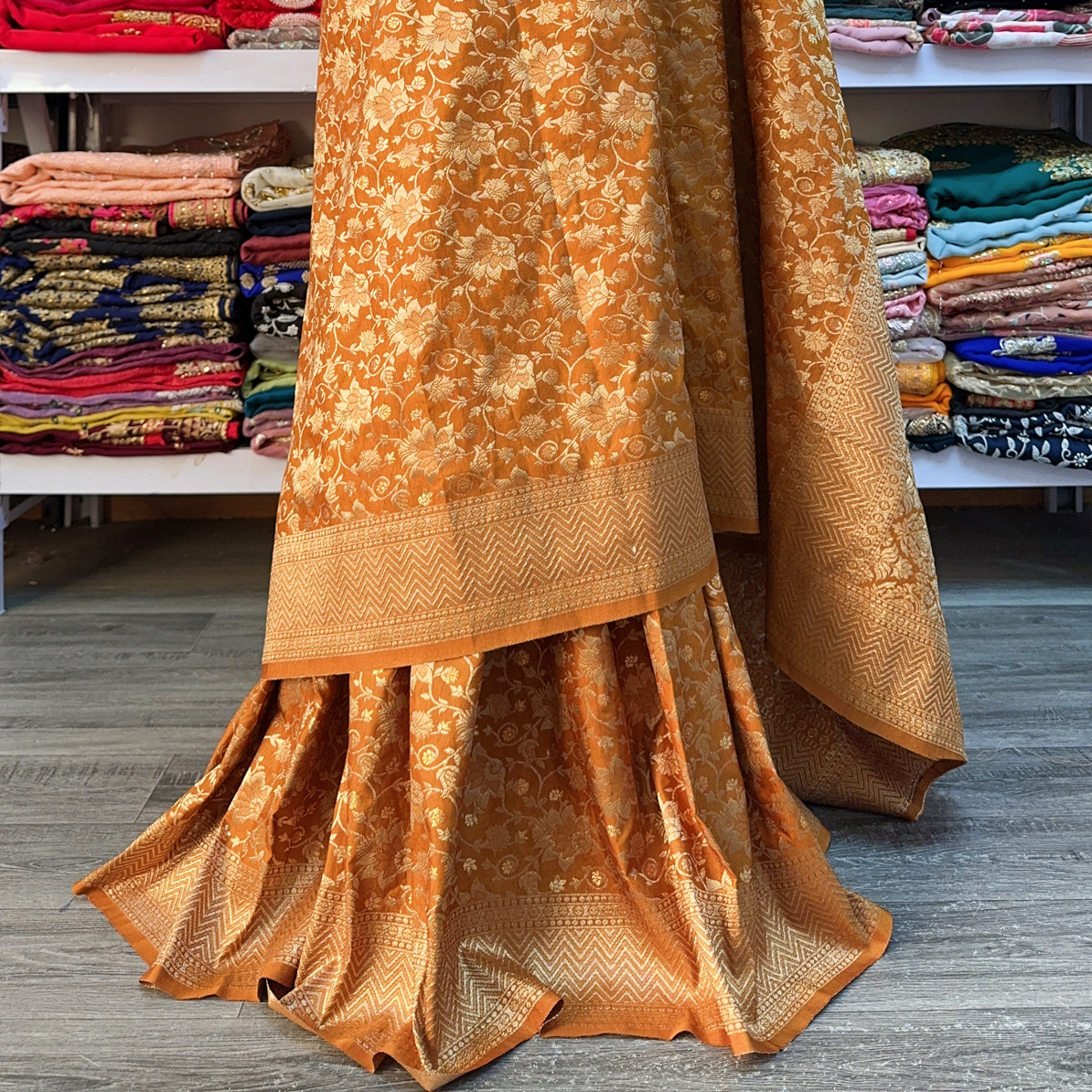 高端织锦六米大纱丽满版