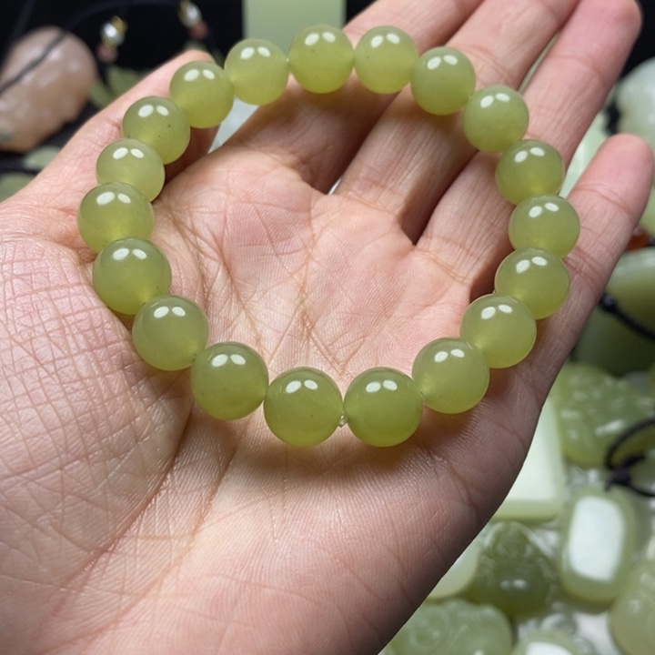 青提葡萄肉色手串10mm