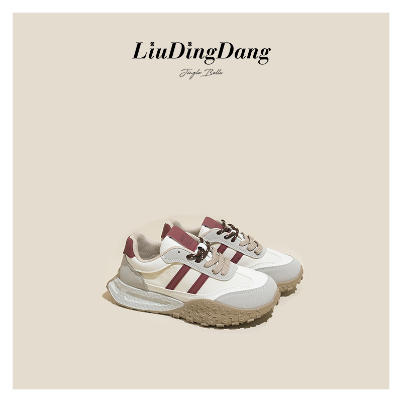 【刘叮咚女鞋】阿甘鞋女2025春季新款轻便厚底舒阿甘女鞋百搭休闲