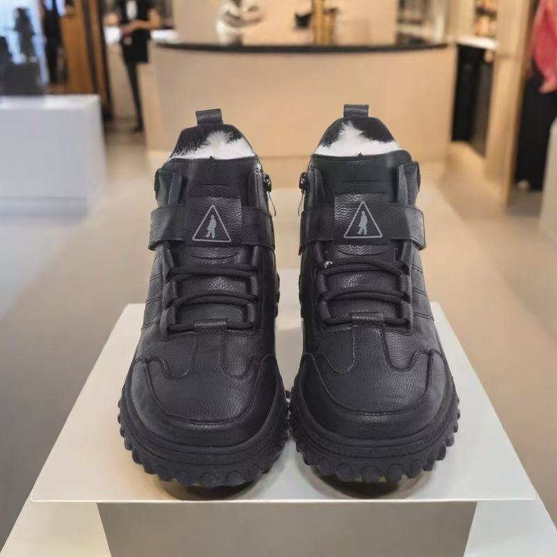 冬季休闲风保暖羊皮毛一体高帮雪地靴爸爸鞋