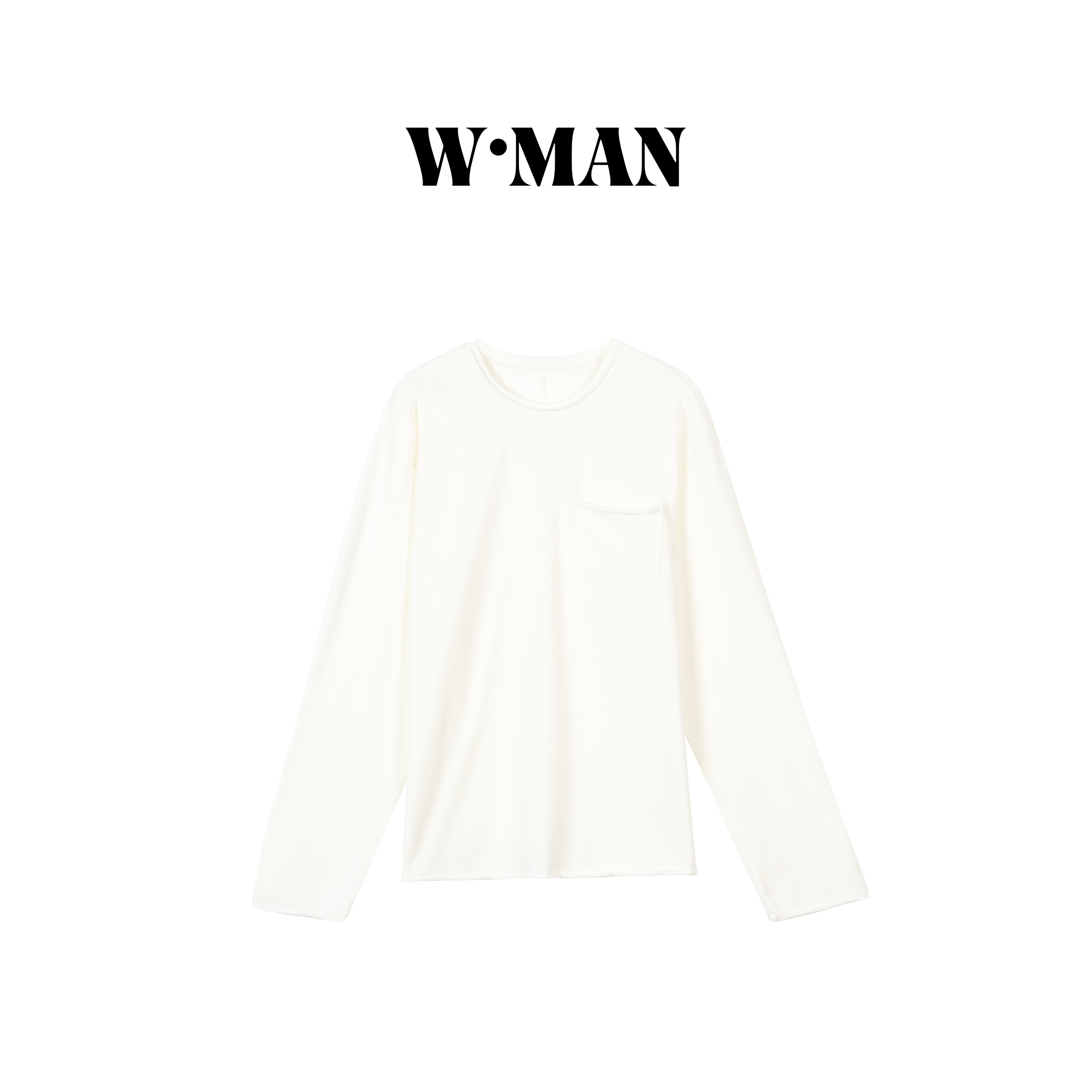 W·MAN“刚需B入”极简ROW风磨毛圆领大口袋T恤