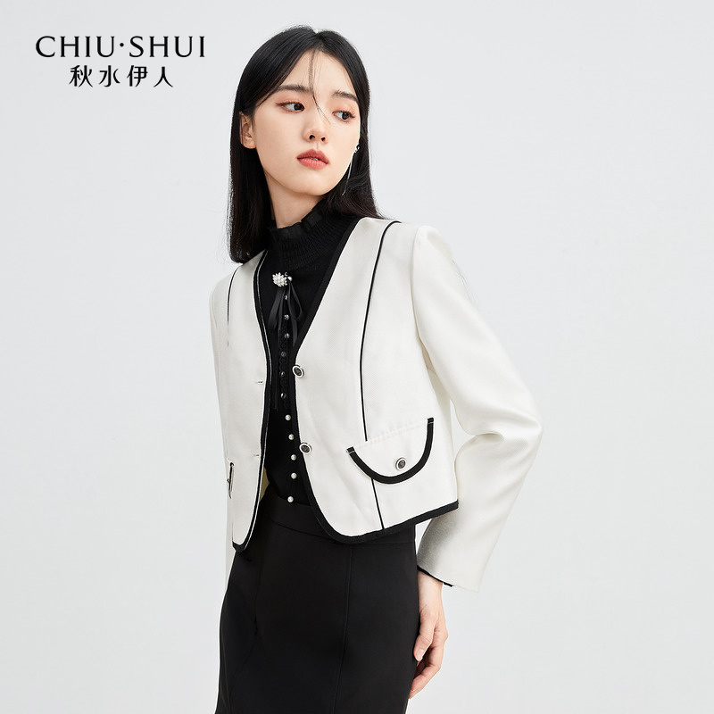 【丽公主】秋水伊人简约通勤西装外套女高级感小西装623101B077173