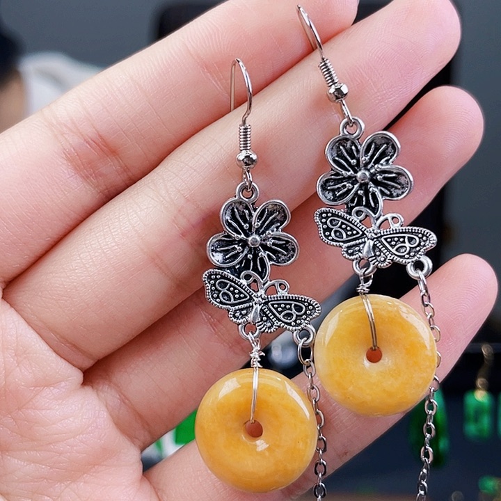 翡翠耳饰未镶嵌饰品