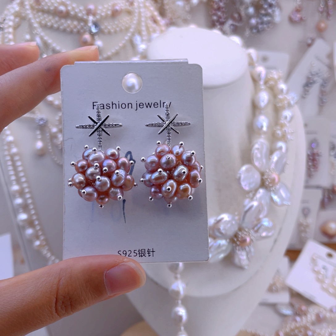 未镶嵌耳饰淡水珍珠