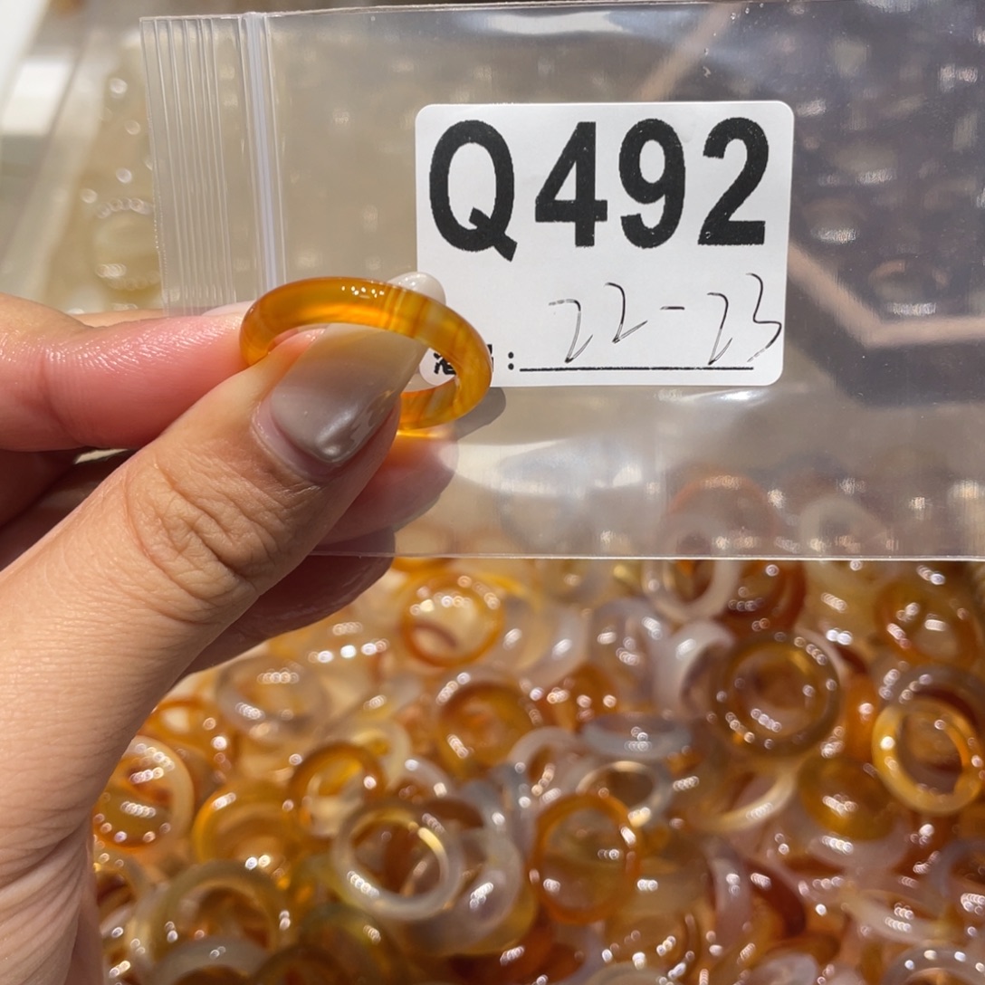 玛瑙/玉髓未镶嵌戒指492