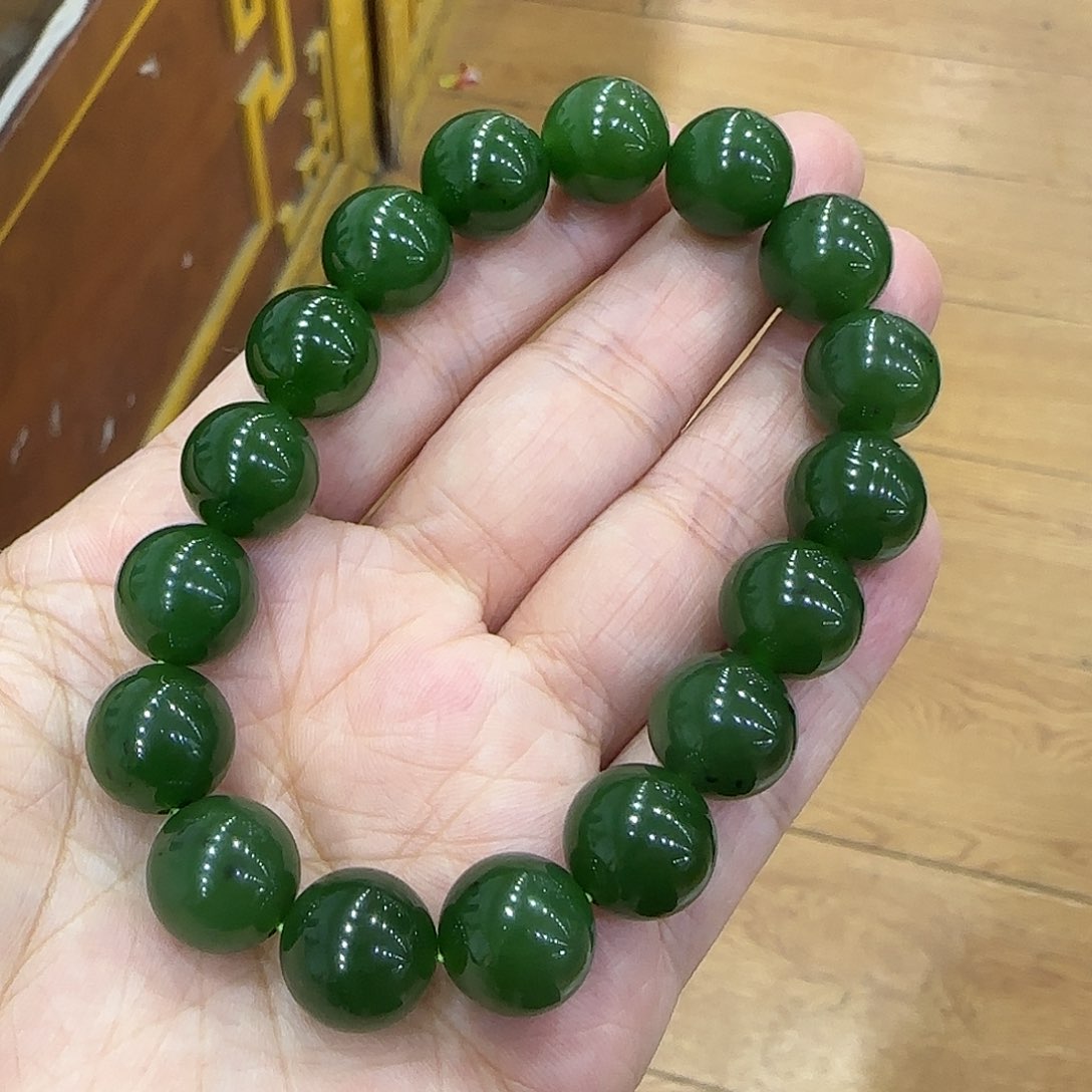 和田玉手串未镶嵌12