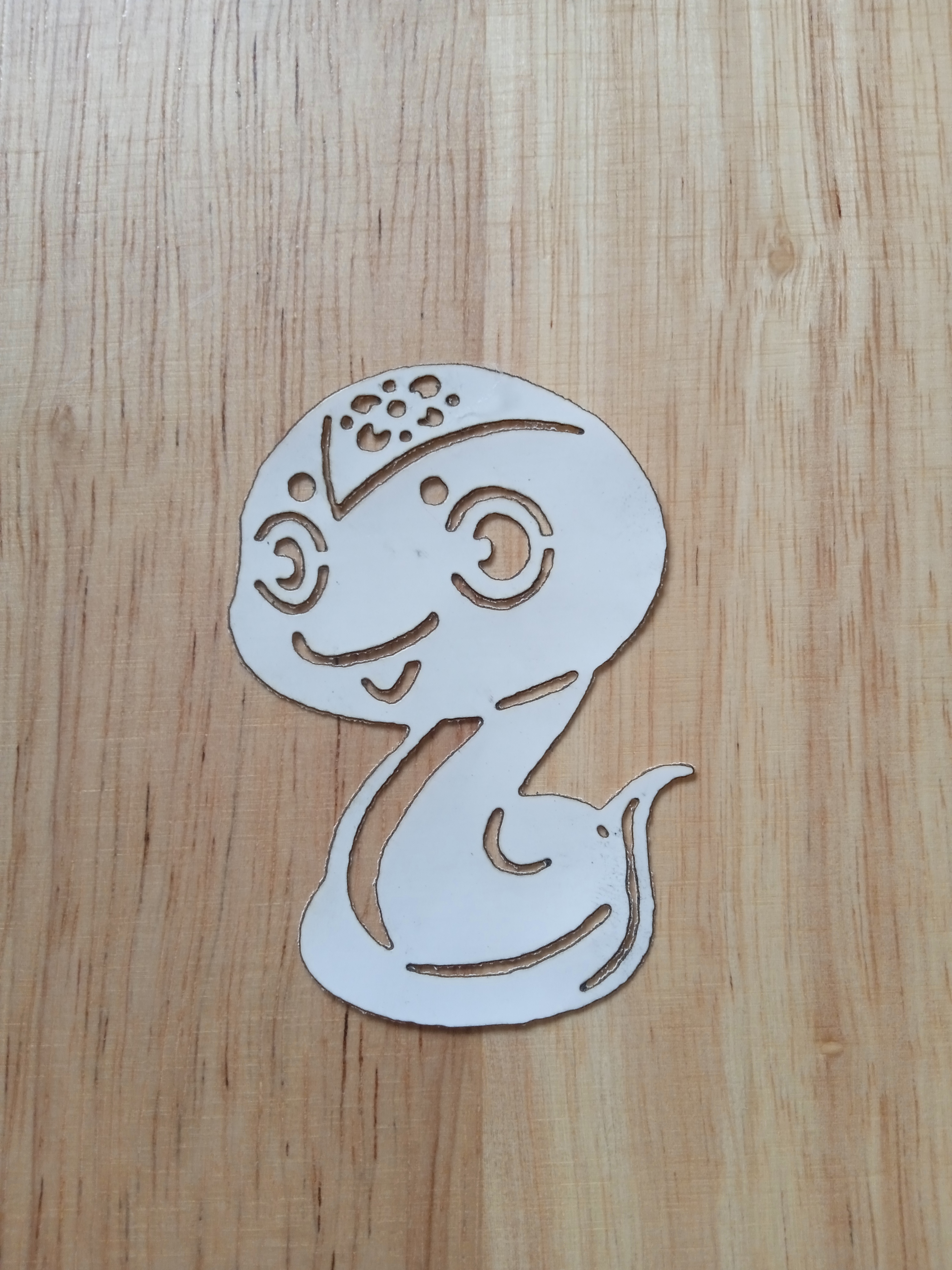 叶雕模板——蛇   （人造革）