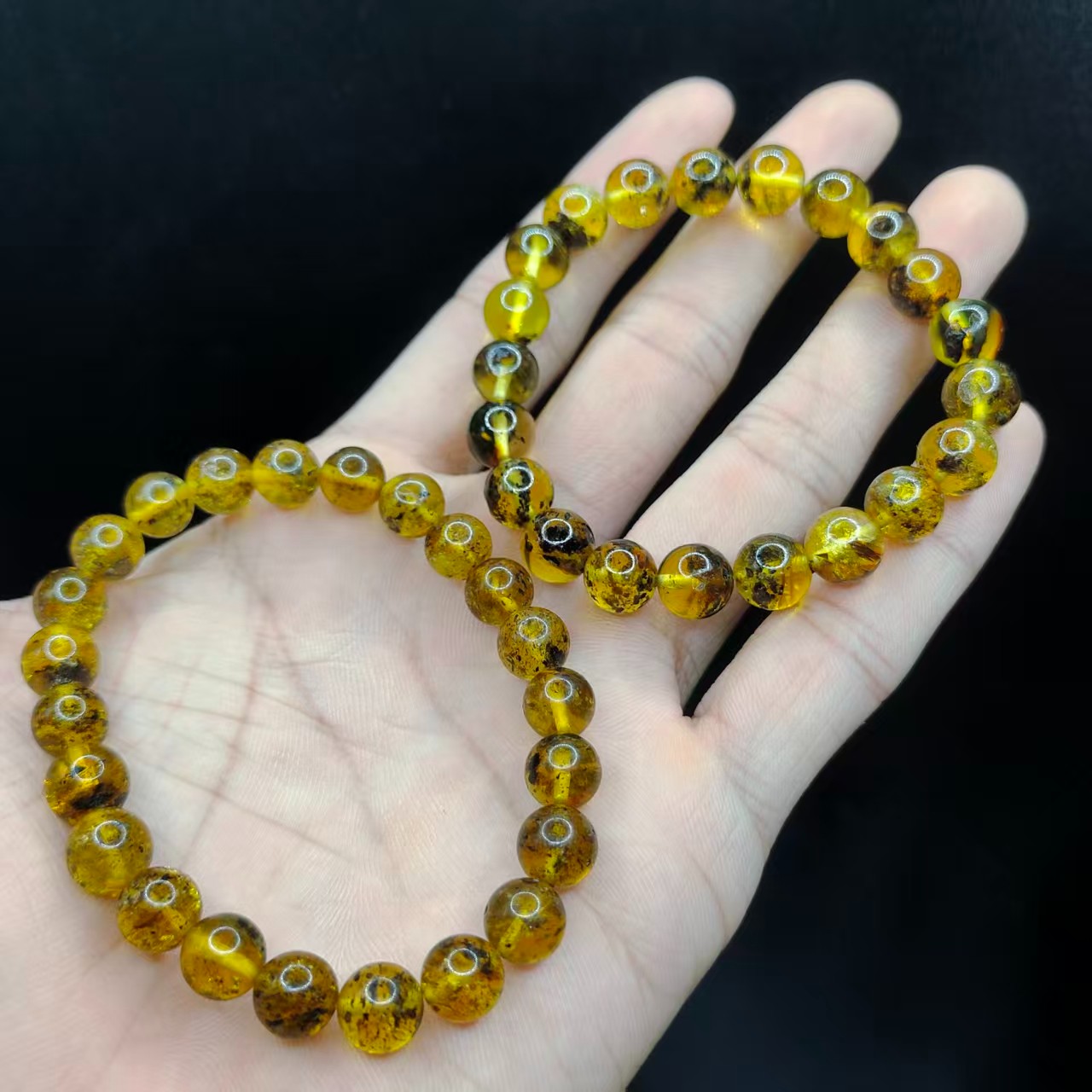 【康康严选】药珀琥珀单圈手串MS7【多样性发其一】约8mm+