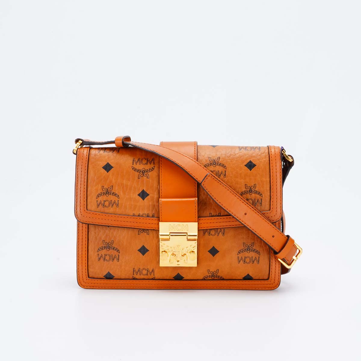 99新 MCM 【MCM专属】MCM 达芙妮干邑色 斜挎包/BGG601550001/98新