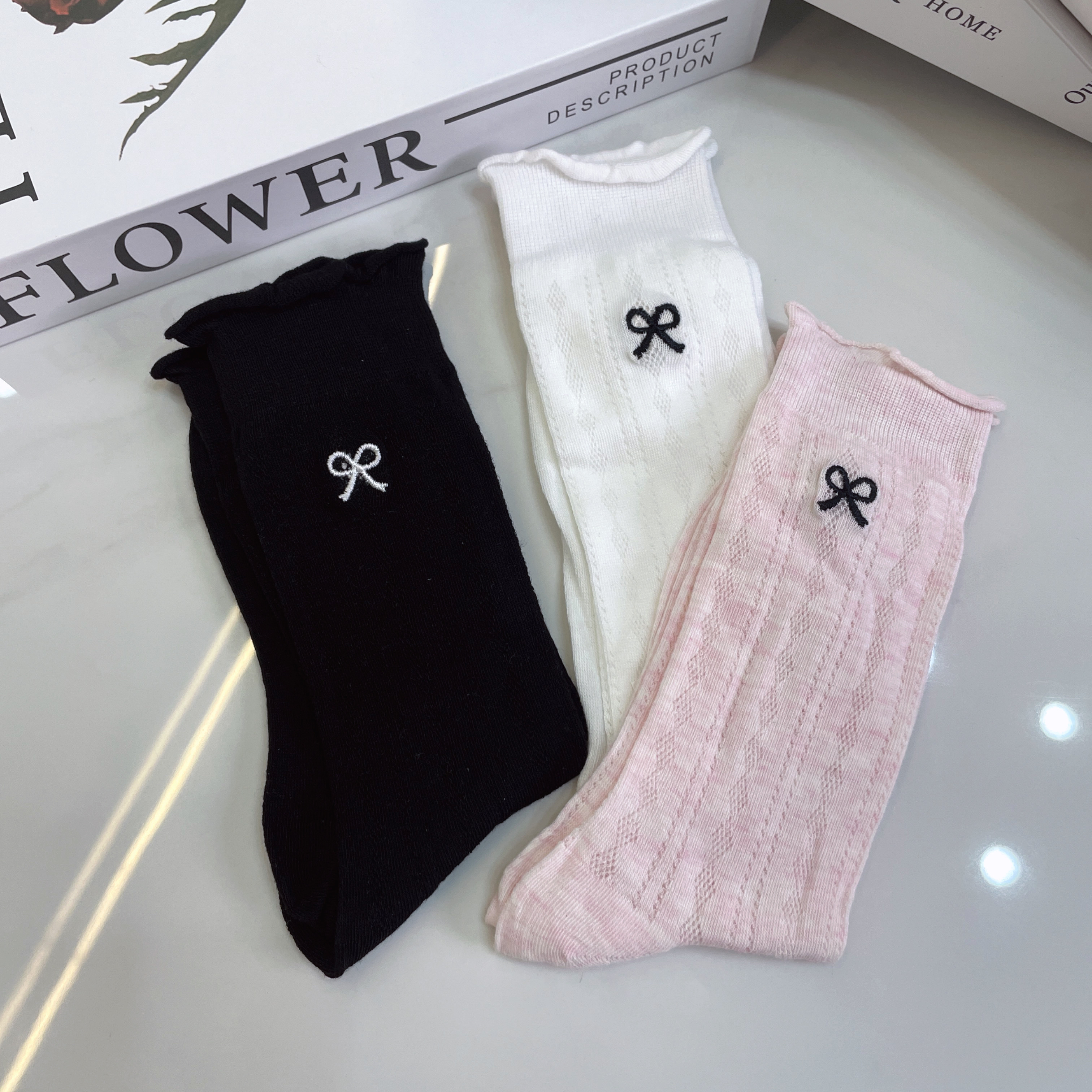 A07  新款高品质韩系袜子春夏百搭中筒袜子组合