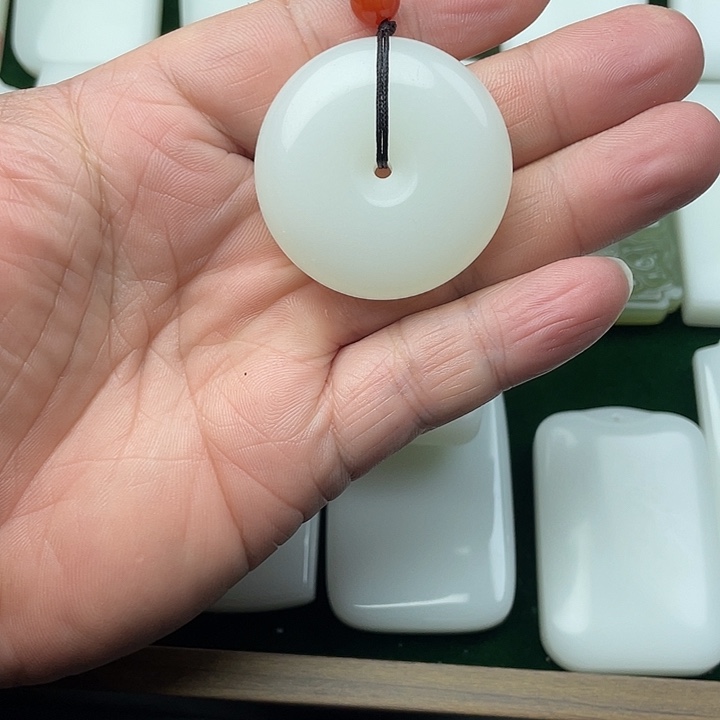 冰*?平安扣精品吊坠项链