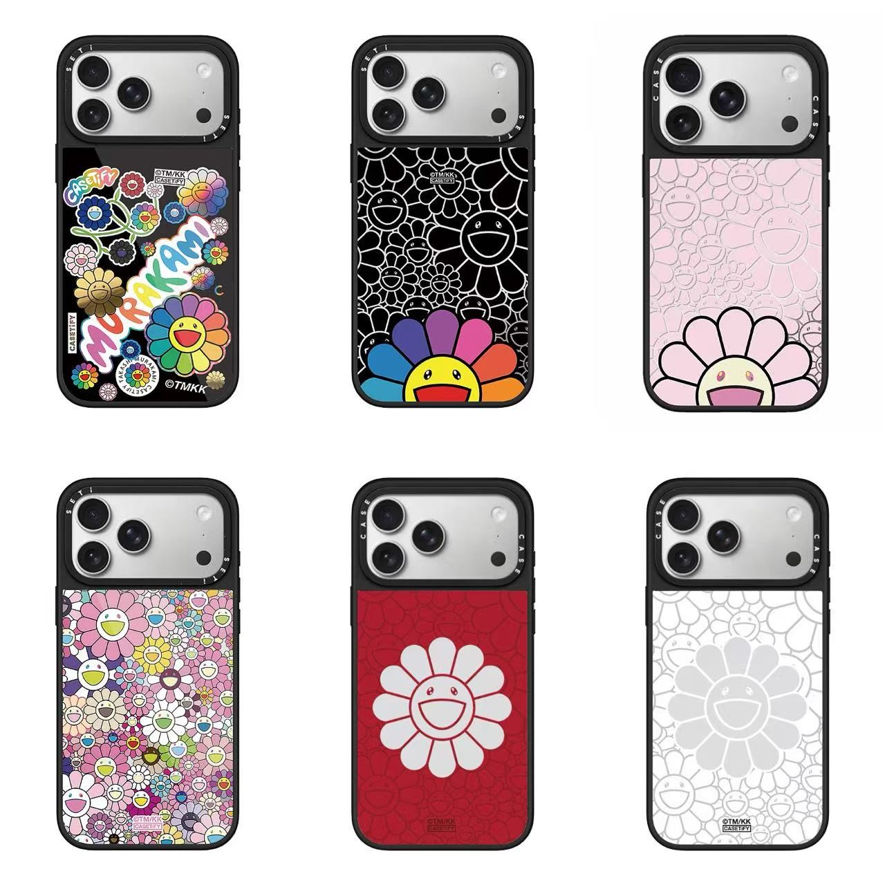 村上隆联名太阳花手机壳适用于苹果iPhone17Pro/16ProMax防摔镜面