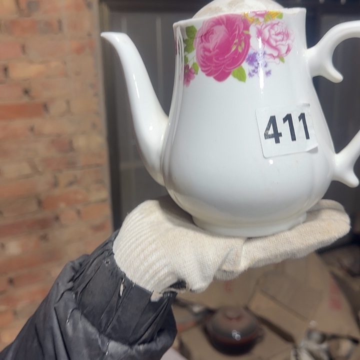 库存瓷片多空茶壶