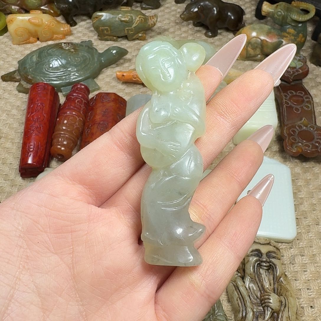 白玉菩提吊坠挂件