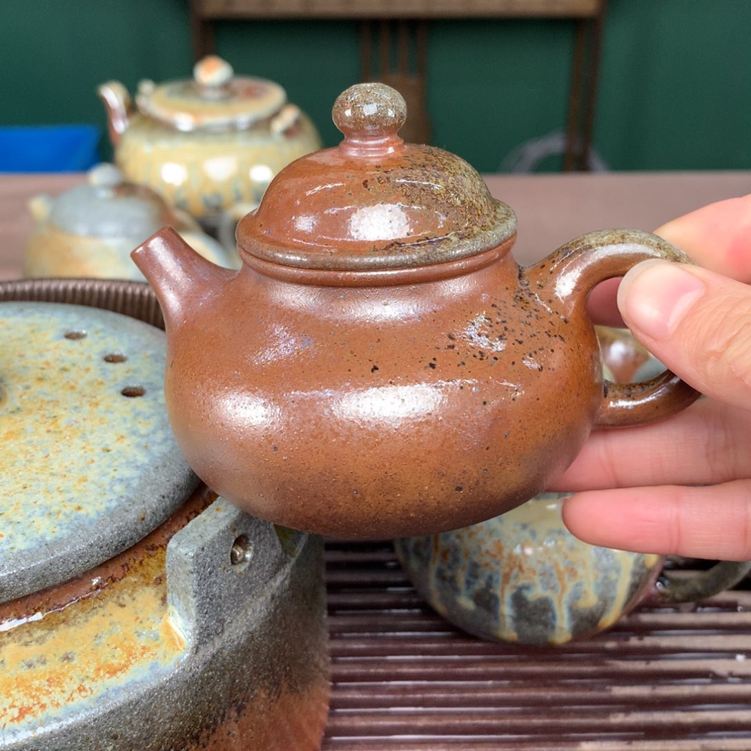 紫砂茶壶纯自然柴烧