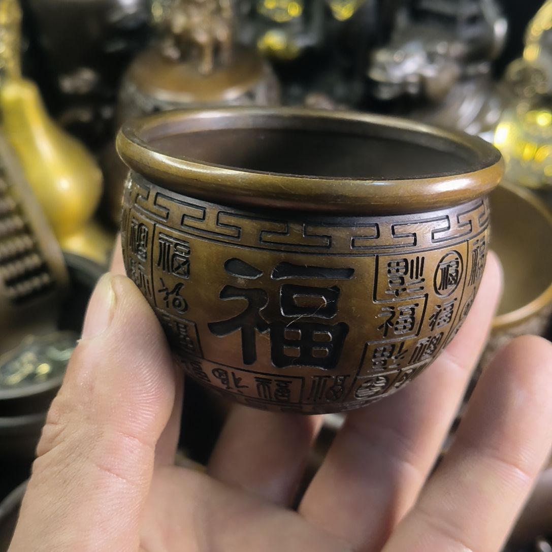 百福缸纯铜实心铜