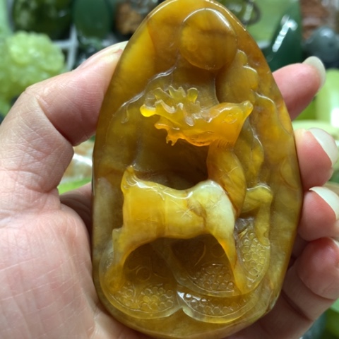 蛇纹石玉未镶嵌手把件