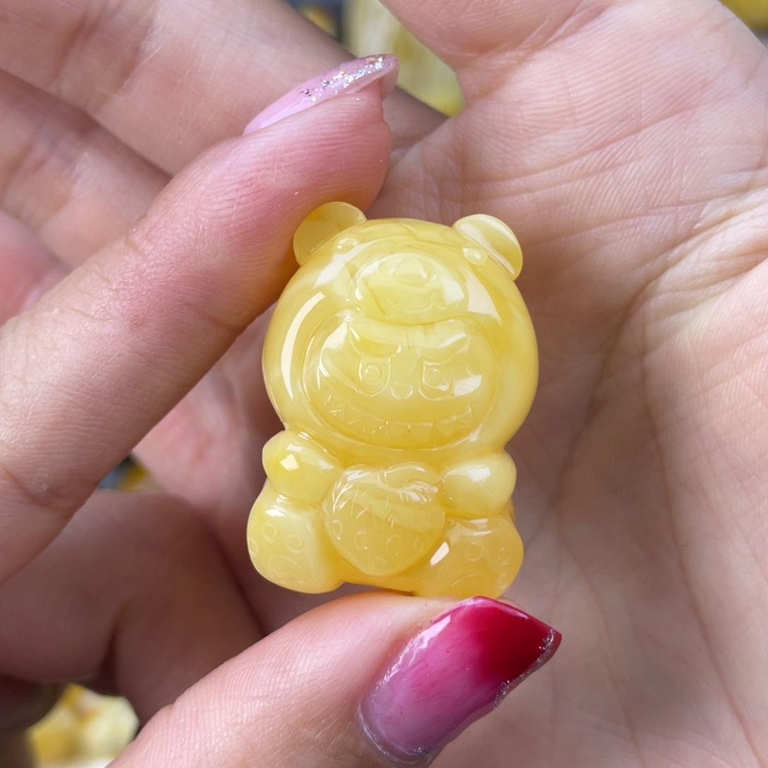 琥珀裸石未镶嵌蜜蜡