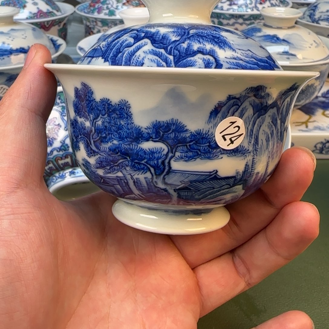 景德镇手工手绘茶具124