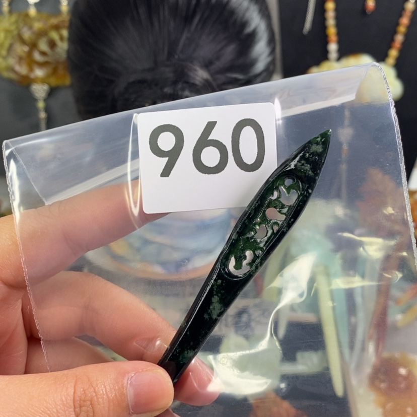 【闪购商品】岫玉发饰未镶嵌菩***?