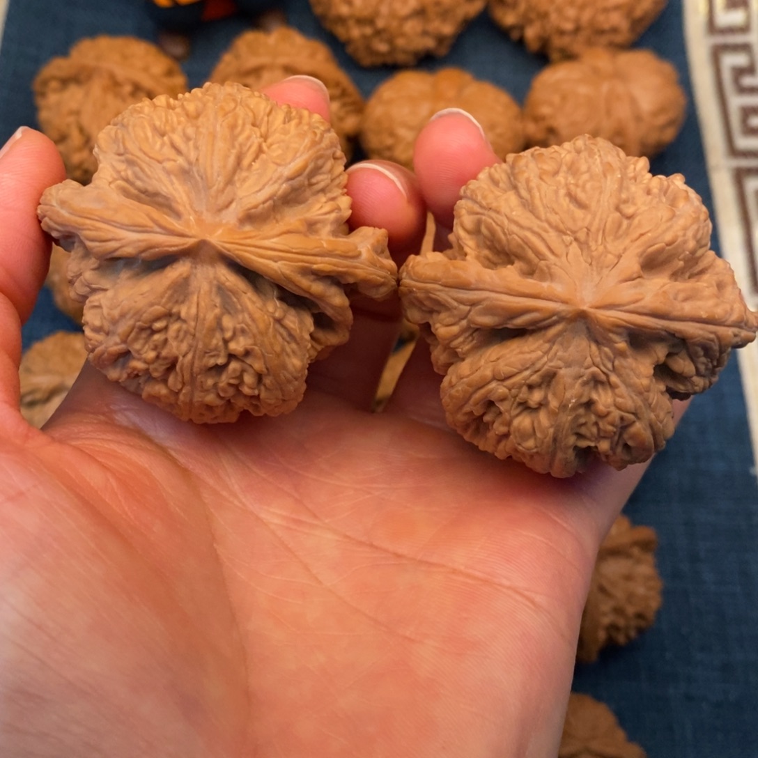 文玩核桃把件49全品毕业球粗筋59.9克