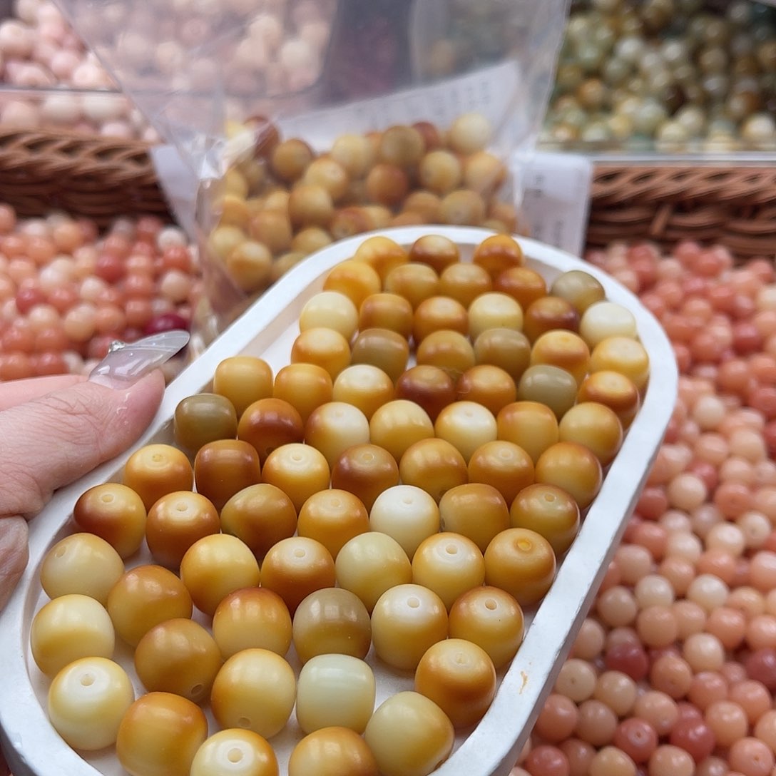 白玉菩提吊坠q13mm/17颗