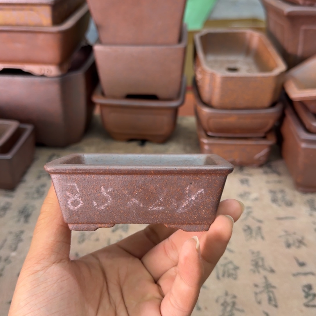 紫砂花盆79号宜兴紫砂正品8.5x6.5x2.8