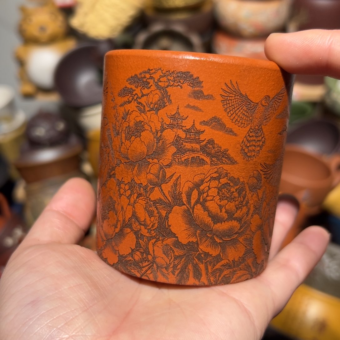 紫砂茶杯宜兴紫砂主人杯