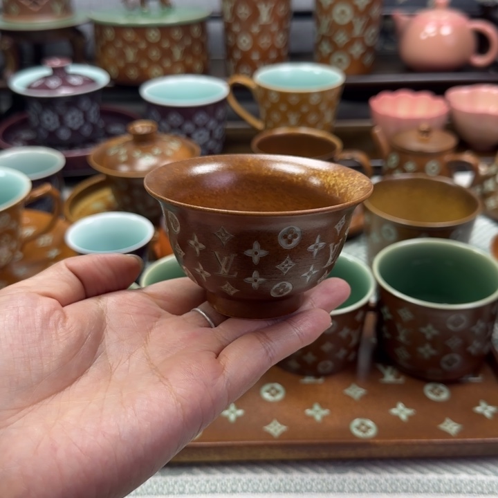 马***@龙泉手工艺品青瓷杯