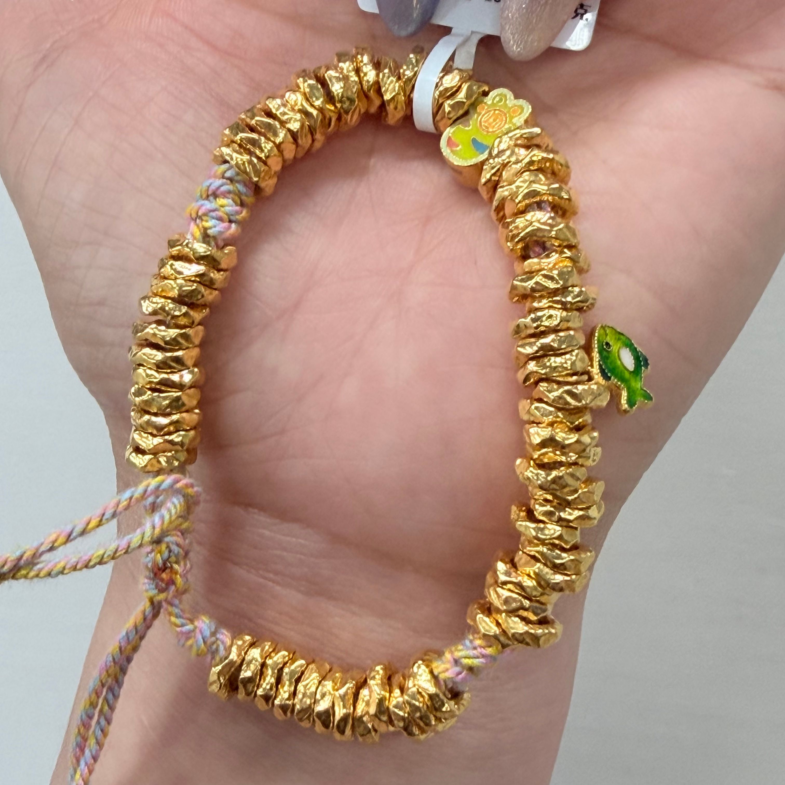 【金手链】珐琅盘缠手串足金999零附加精致百搭零附加