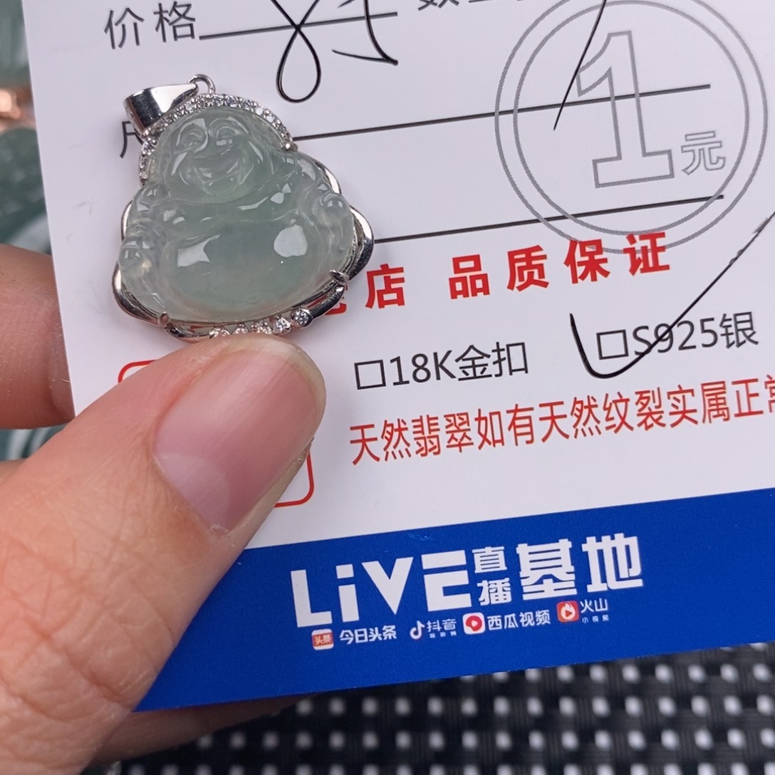 翡翠银S925镶嵌颈饰