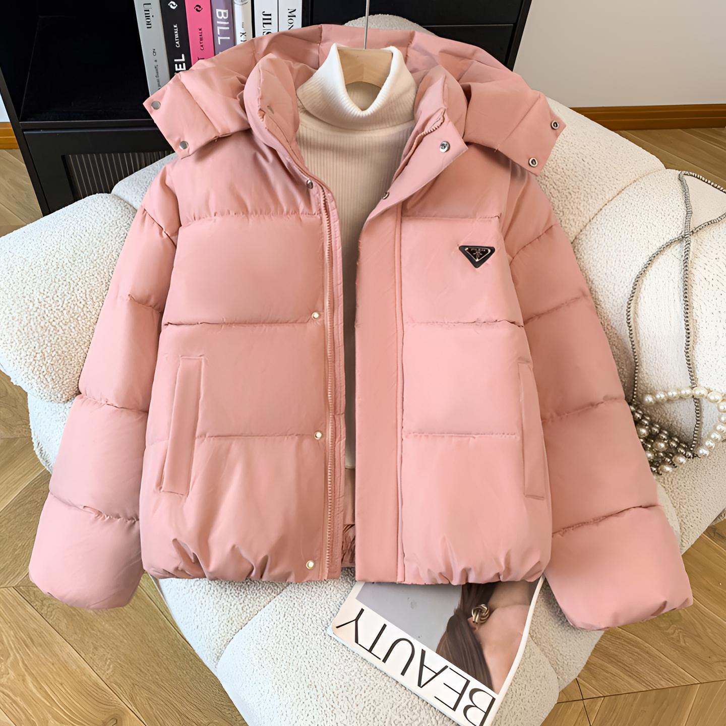 连帽保暖棉服小个子宽松韩版百搭外套冬季厚款