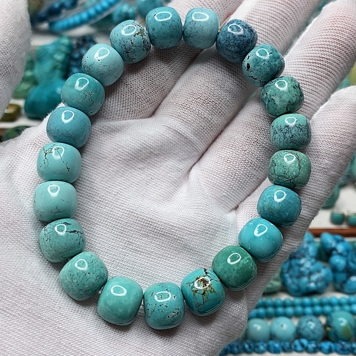 绿松石未镶嵌天然原矿 地大质检