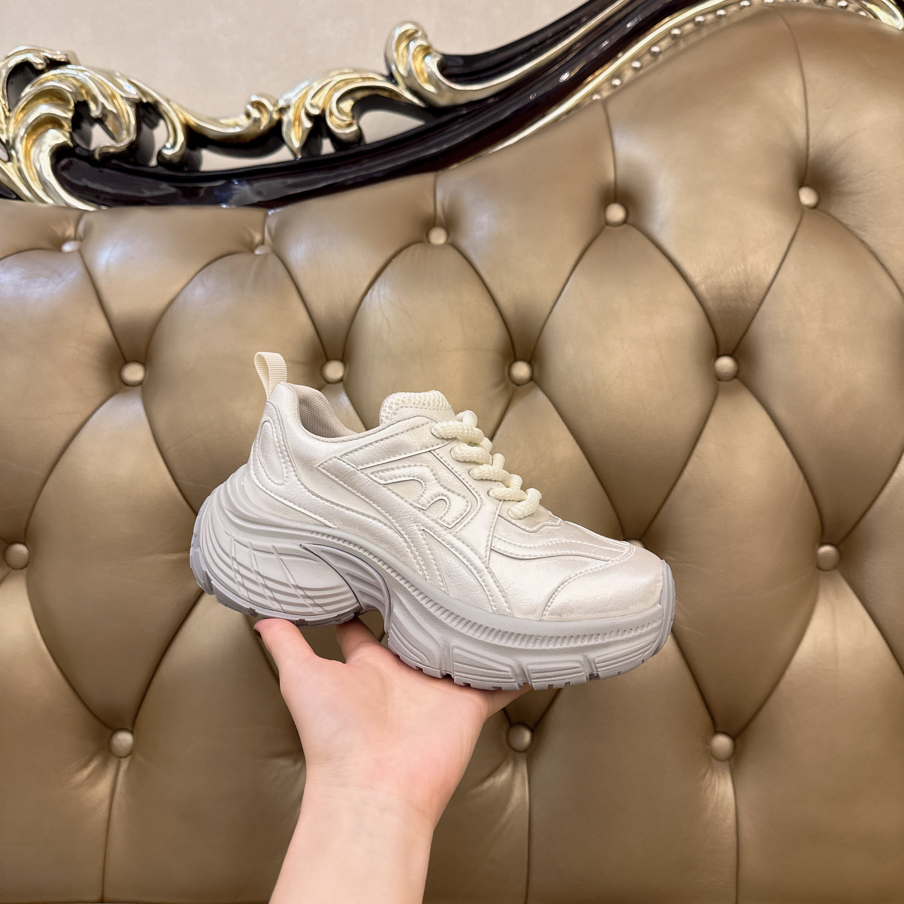 【2025新款】老爹鞋增高厚底休闲女鞋系带低帮百搭上新