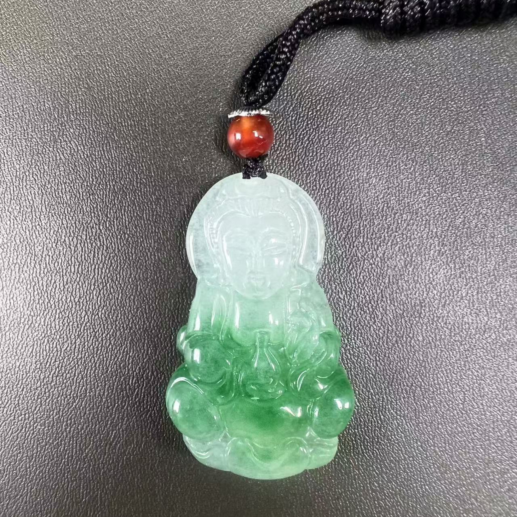 玉飘花观音吊坠  无礼盒（多样性发其一）D020