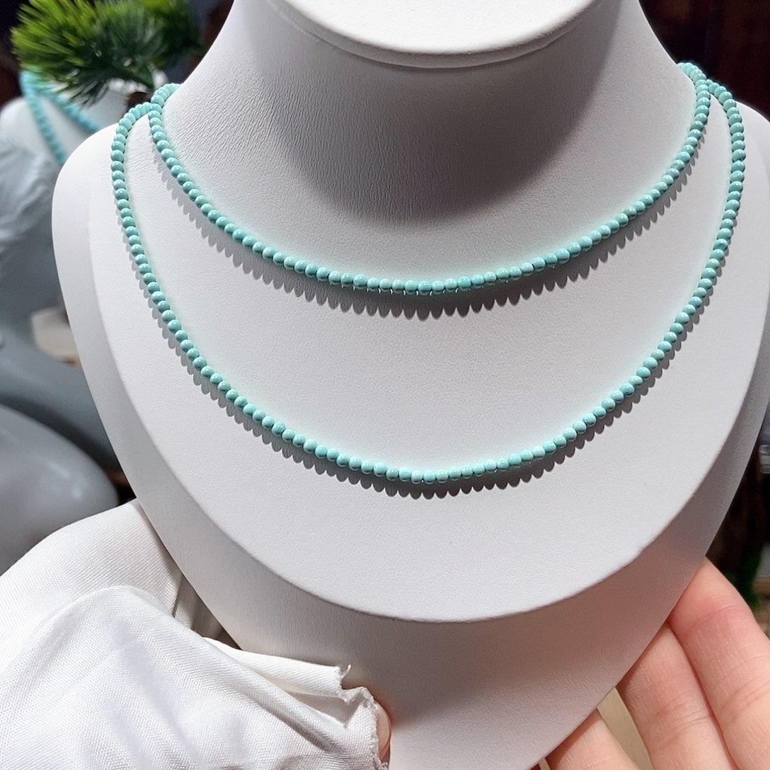 绿松石未镶嵌7圆珠多圈2+