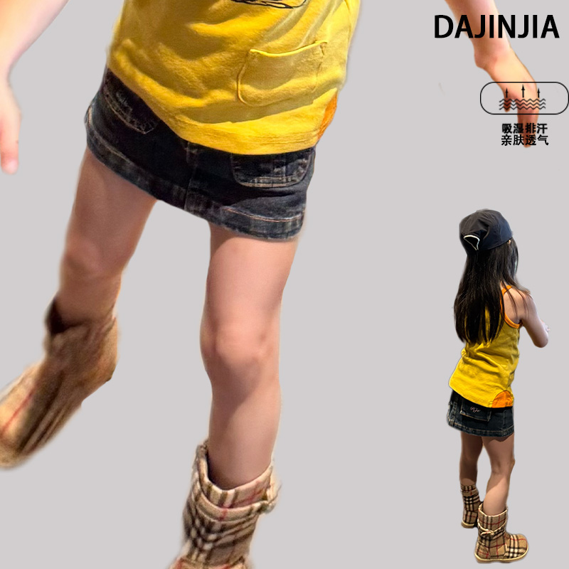 （清仓）款定制潮牌RN中古软牛仔工装风辣妹半身裙