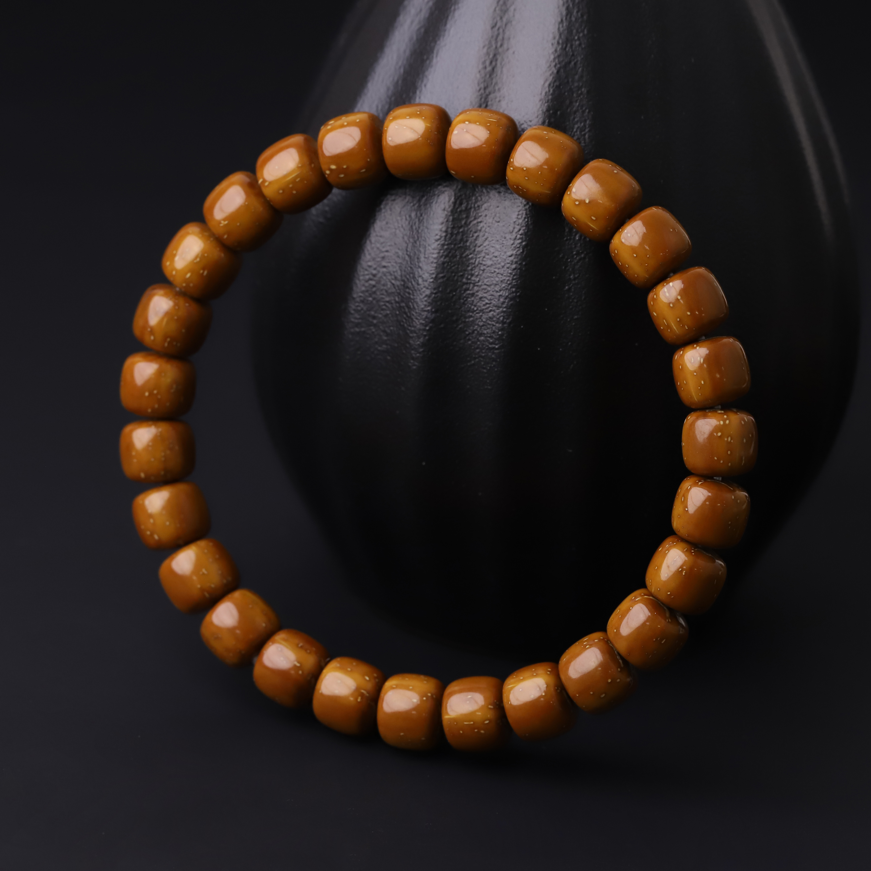 S9621【星烁2.0版】云端定制少棕实心鼠道珠老型单圈文玩手串