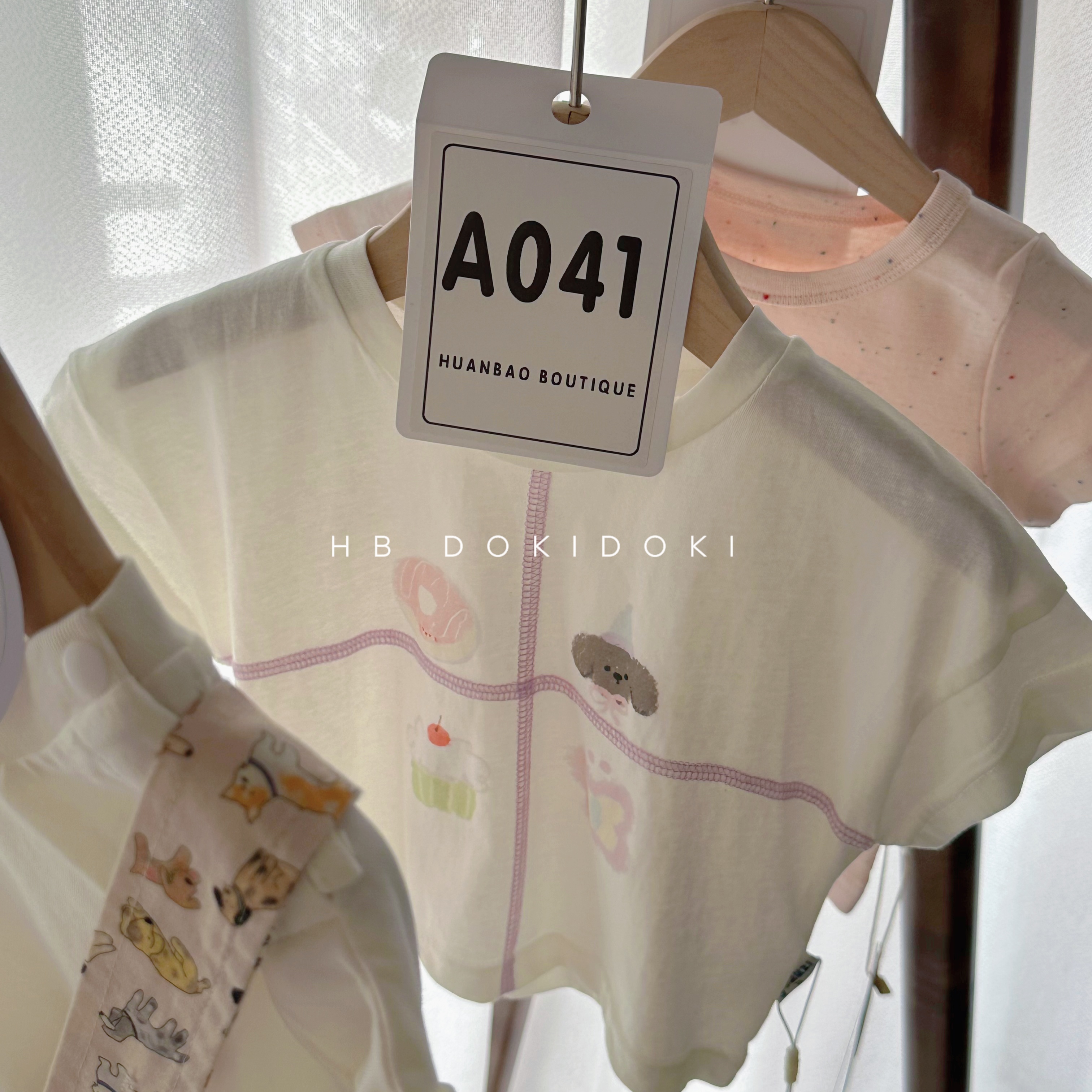 【NO退NO换】欢宝4店-右子-2025夏-编码0041-YZ25223-甜品印花T恤