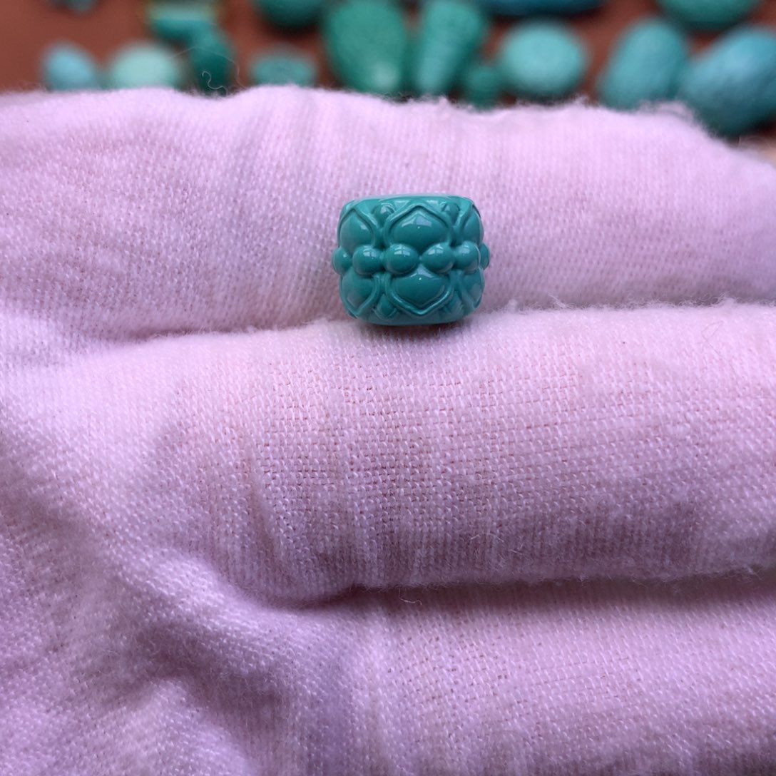 原生态散珠配珠并蒂莲花卡11