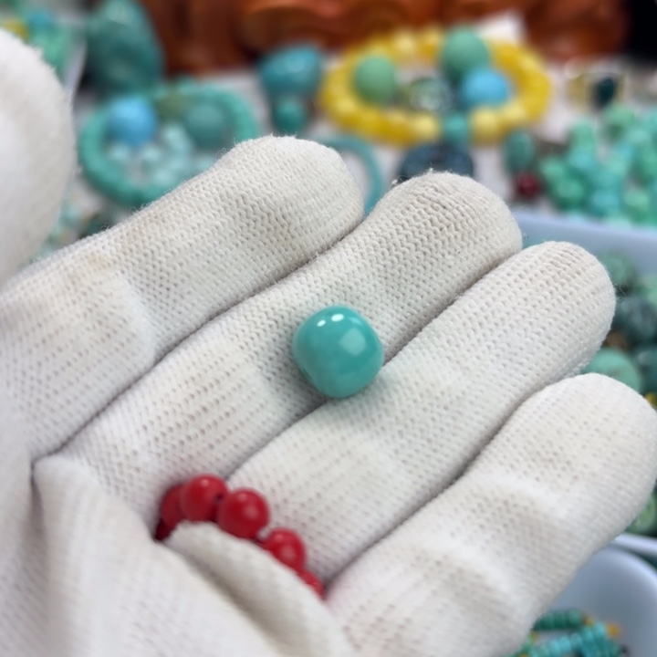 h***y南红玛瑙未镶嵌手链绿松石