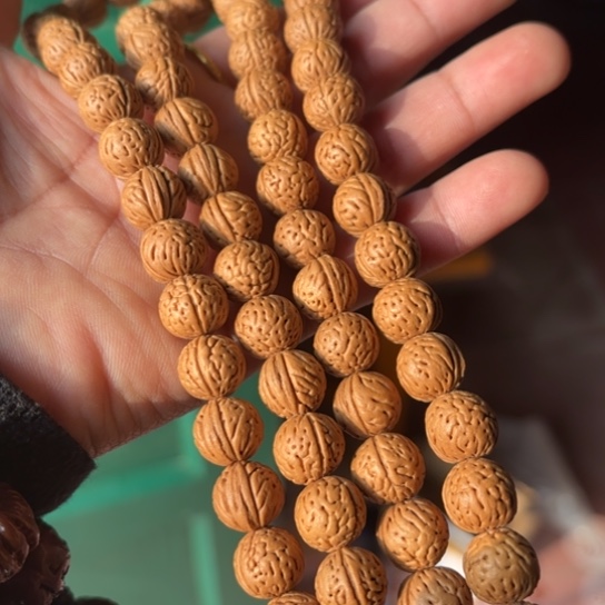 木质野生桃核108颗