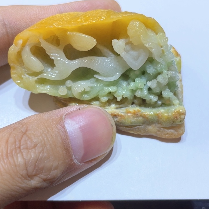 翡翠挂件未镶嵌翡翠美人鱼摆件