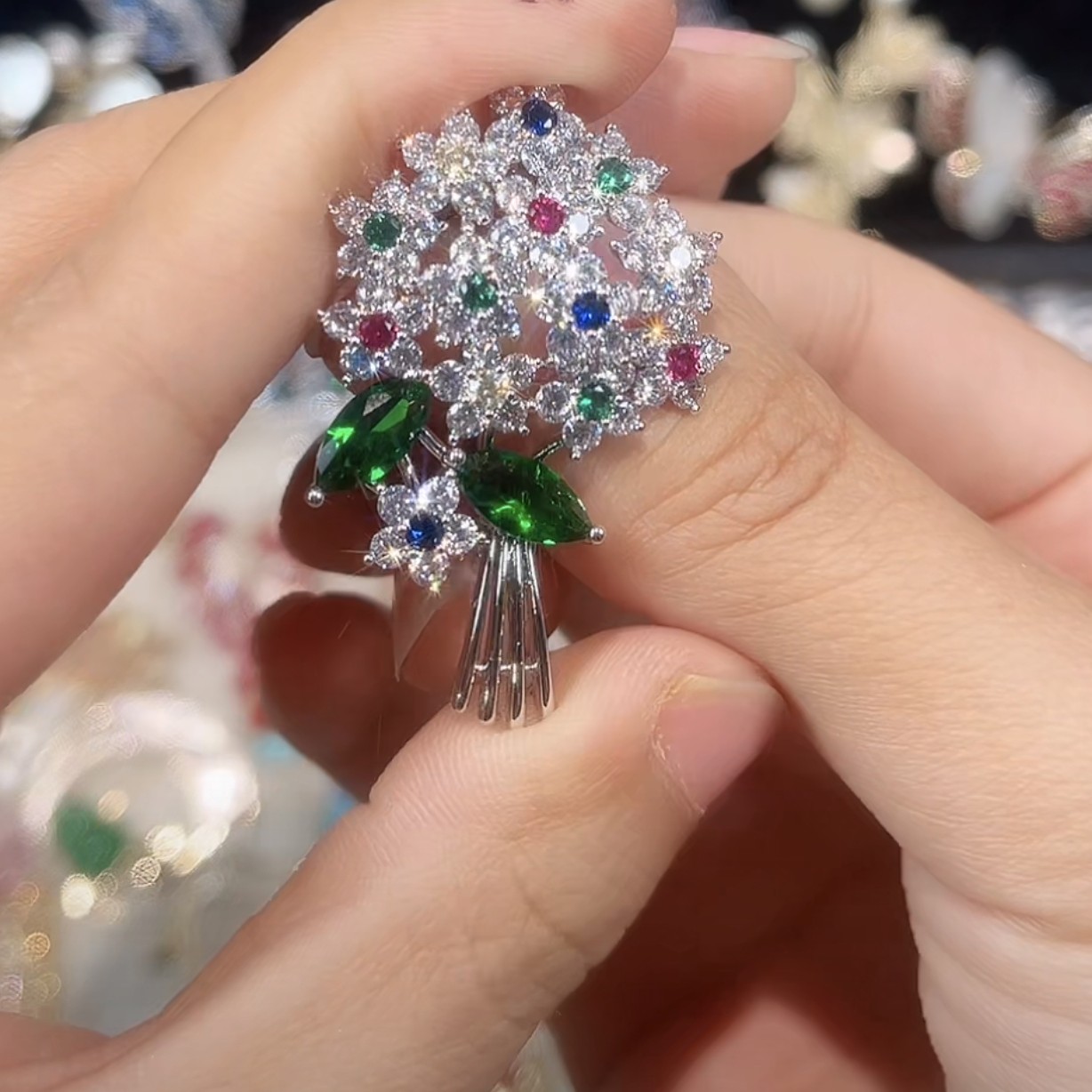 铜合金胸针 孤品胸针优雅精美百搭时尚高档精致国风